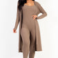 Ribbed Cardigan & Jumpsuit Set