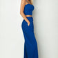 Bustier Crop Cami Top & Slant Pocket Straight Pants set