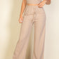 Bustier Crop Cami Top & Slant Pocket Straight Pants set