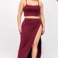 “Thicky Vicky” Crop Cami & Maxi Skirt Set