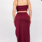“Thicky Vicky” Crop Cami & Maxi Skirt Set