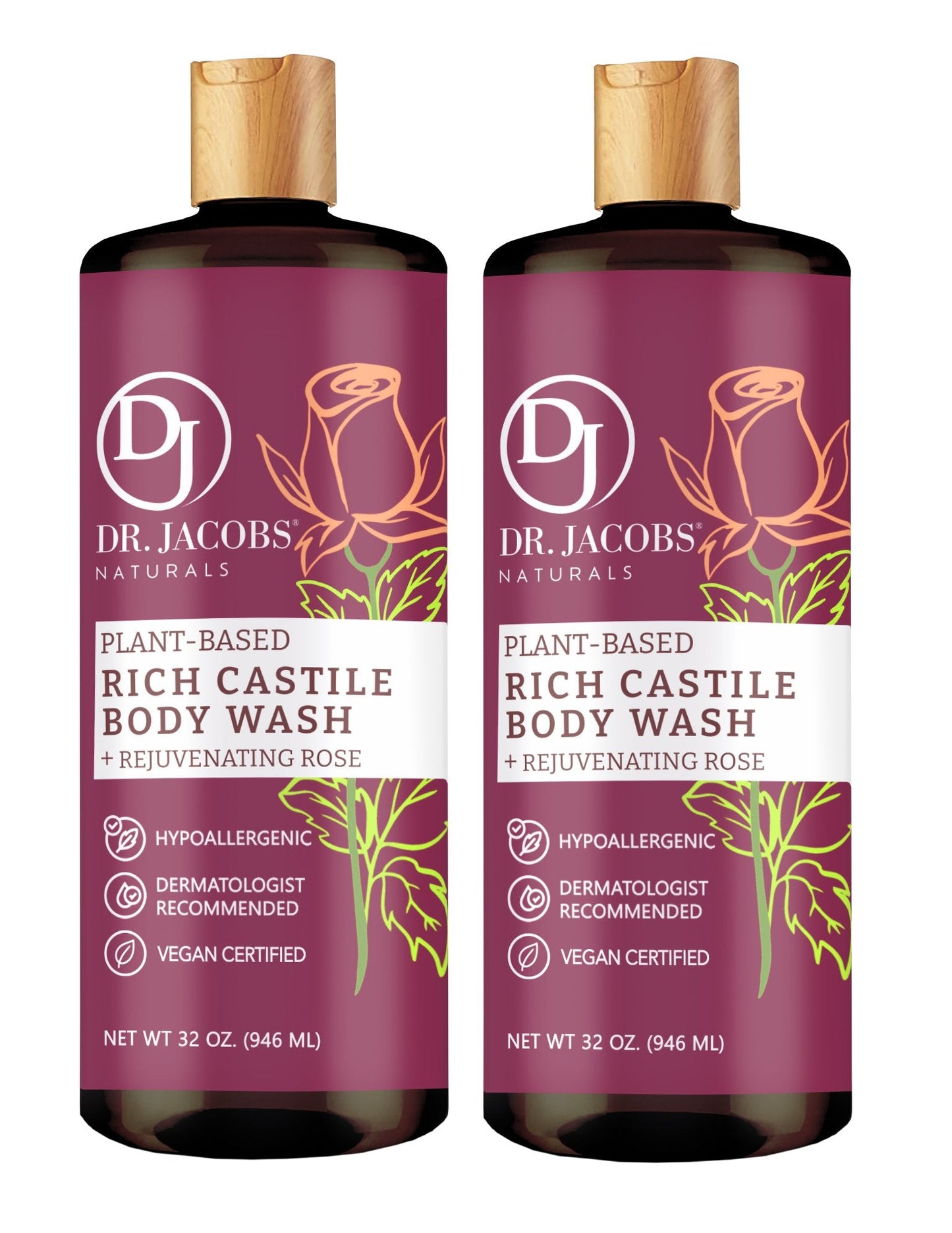 Rose Pure Castile Body Wash