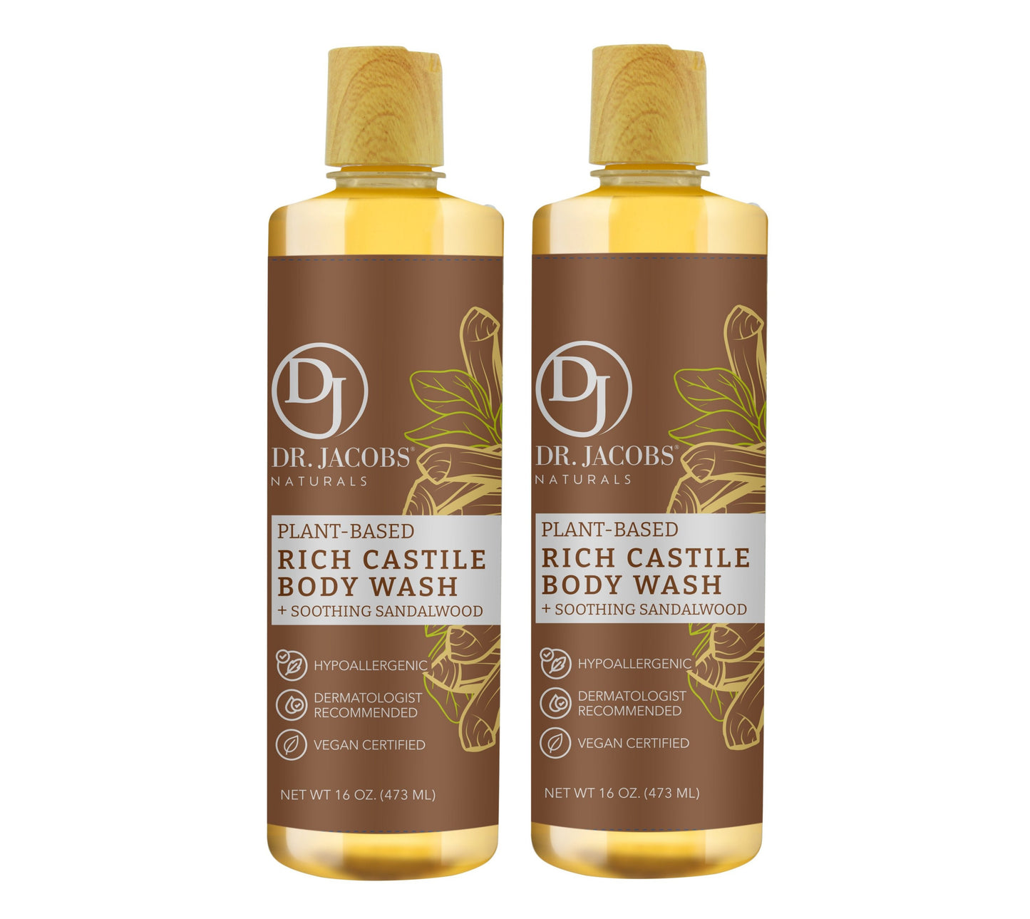 Sandalwood Pure Castile Body Wash