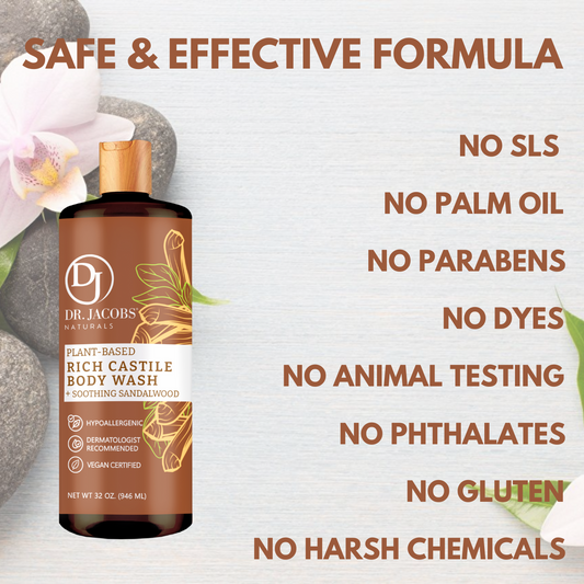 Sandalwood Pure Castile Body Wash