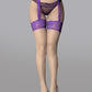 Garter Belt With Lace Stockings