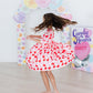 Be Mine 3/4 Sleeve Pocket Twirl Dress