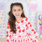 Be Mine 3/4 Sleeve Pocket Twirl Dress