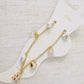 Bear & Bow Charm Anklet – Playful Gold Chain with Heartfelt Details
