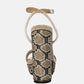 Zircon Rhinestone Patterned High Heel Sandals