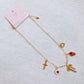 Berry Cute Charm Necklace – Strawberry, Bow & Heart