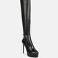 Twinkles Patent Stiletto Heeled Long Boots