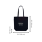 New York City Tote with Zipper and Inside Pocket, Black