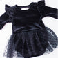 Black Velvet Tutu Bodysuit