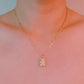 Bling Bear Pendant Necklace - Paved Teddy Bear Pendant