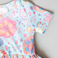Blue Retro Unicorns S/S Twirl Bodysuit
