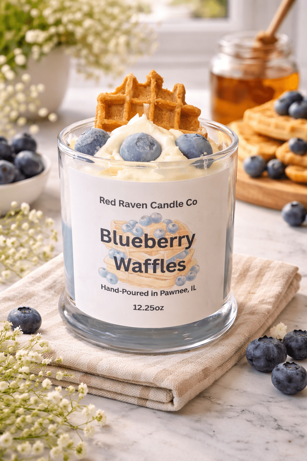 Fan Favorites Trio - Blueberry Waffle, Strawberry Shortcake & Fruit Loops Scented Dessert Candles
