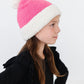 Bright Pink/Coconut Cozy Pom Beanie