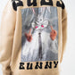 Bugs Bunny Graphic Unisex Oversized Hoodie - Vintage Cartoon