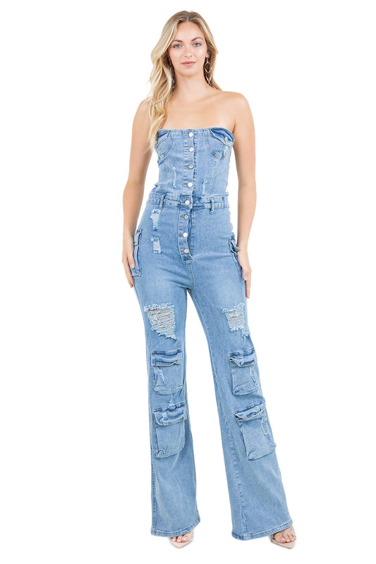 “Show Stopper” Denim Jumpsuit