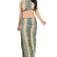 WOMEN FASHION DENIM TWO PIECE PANTS SET