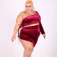 “Velvet Vixen” Burgundy Dress