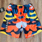 Navy/Orange Camo Shorts
