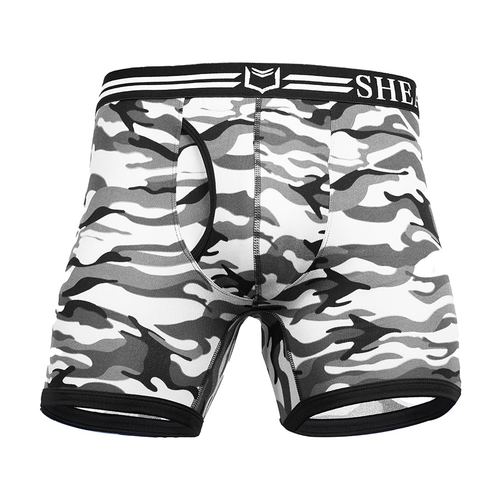 4.0 Polyester Camo Men's Dual Pouch Boxer Brief