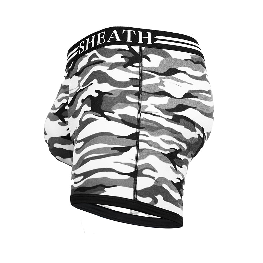 4.0 Polyester Camo Men's Dual Pouch Boxer Brief