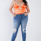 “Your Desire” Neon Orange Bodysuit