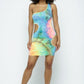 “Masiko” Green Mini Dress