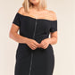 “Allegra” Black Bodycon Mini Dress