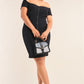 “Allegra” Black Bodycon Mini Dress