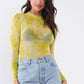 “Transparency” Mock Neck Bodysuit