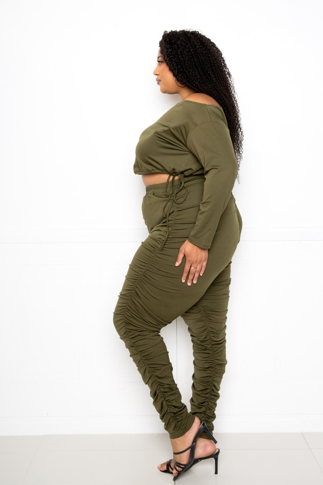 “Constance” Olive Leggings Sets