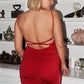 "Esmé" Red Fitted Dress