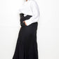“Cecilla” White Wrap Top