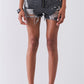 “So Ripped” Black Mini Shorts