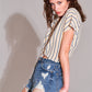 “So Ripped” Denim Mini Shorts