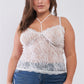 “Courtney” White Bustier Top