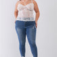 “Courtney” White Bustier Top