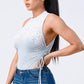 “Extremely IT” Light Blue Bodysuit