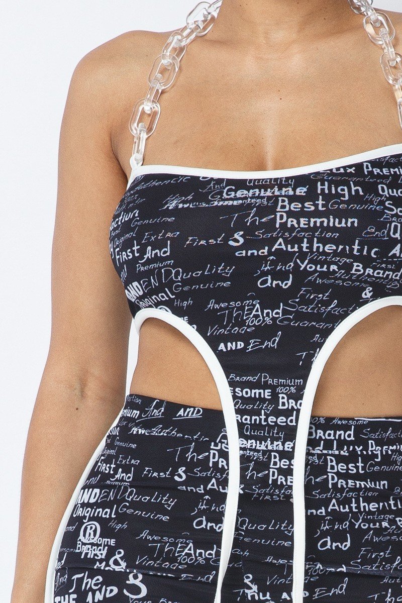 “Logic” Black Leggings Set
