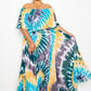 “Bowie” Pleated Maxi Dress