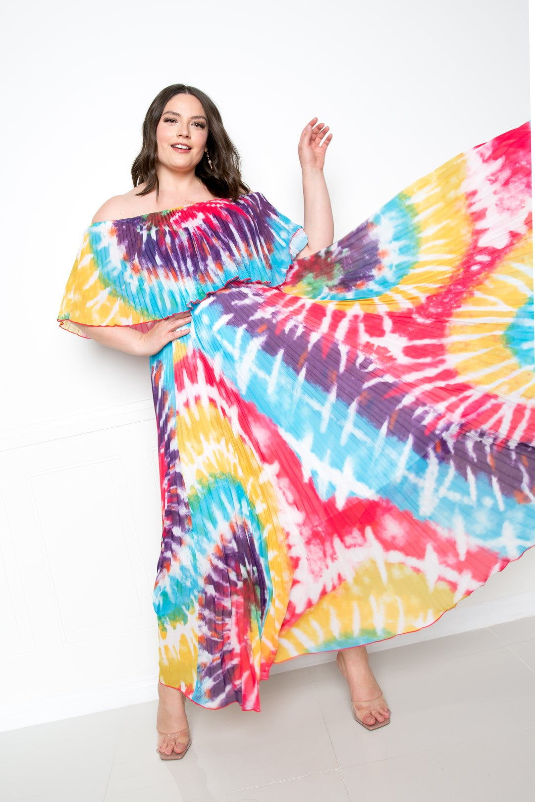 “Bowie V2” Pleated Maxi Dress