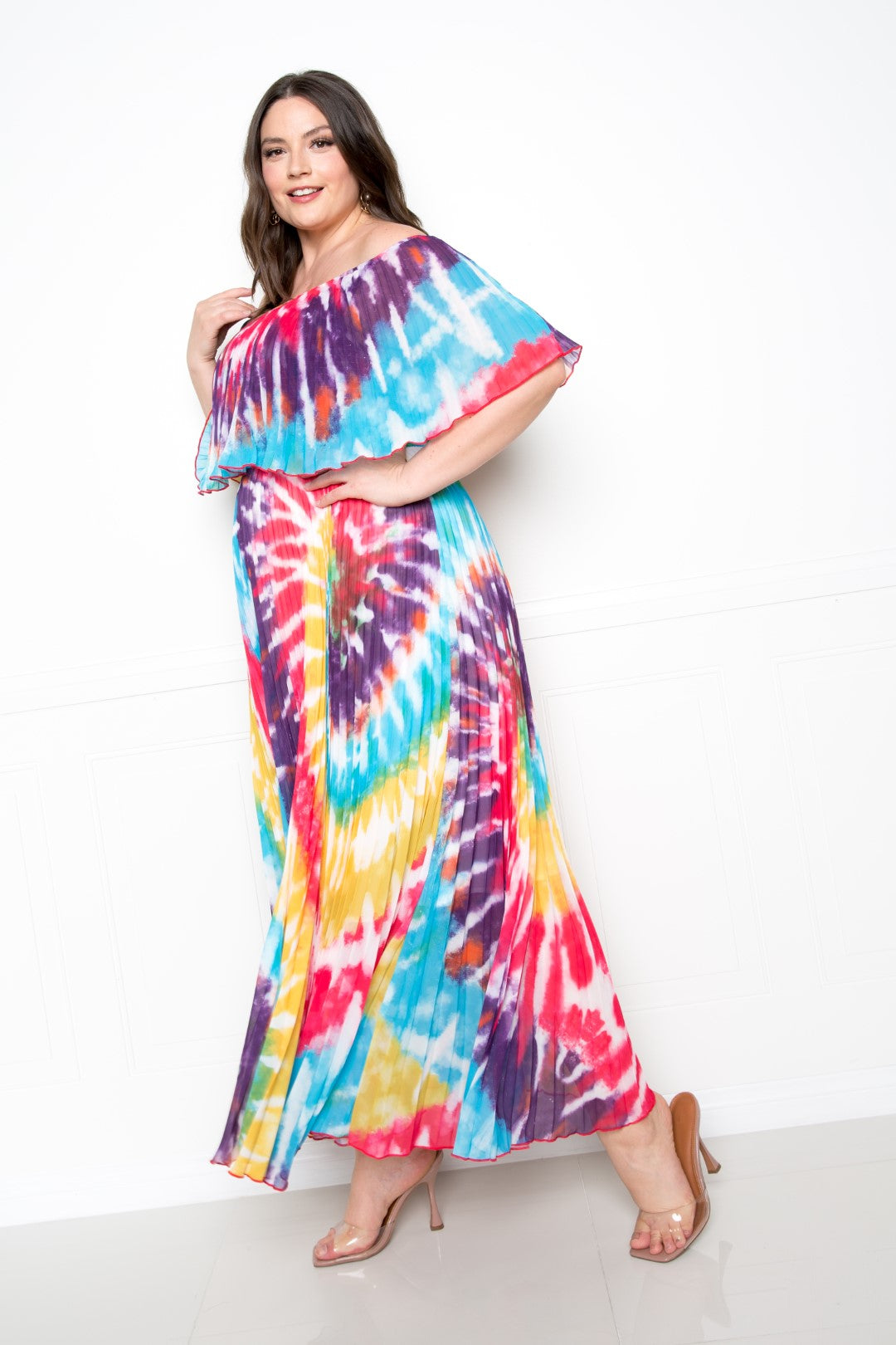 “Bowie V2” Pleated Maxi Dress