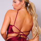 “Diva Deluxe” Burgundy Top