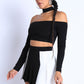 “Priè” Black Skirt Set