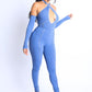 “Morgan” Denim Blue Off Shoulder Set