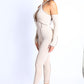 “Morgan” Taupe Off Shoulder Set