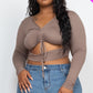 “Moxie” Taupe Crop Top
